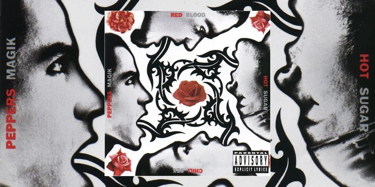 Red Hot Chili Peppers Blood Sugar Sex Magik album cover art, released September 24, 1991
