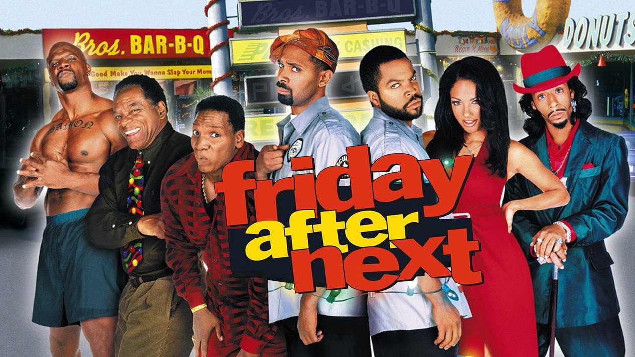 Friday After Next holiday-themed poster art with the full cast dressed for Christmas, including Terry Crews, Mike Epps and Ice Cube