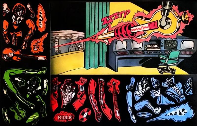 Colorforms KISS band licensed playset from 1978