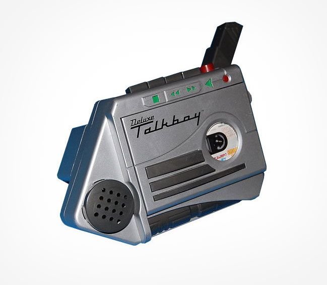Deluxe Talkboy toy recorder angled product photo
