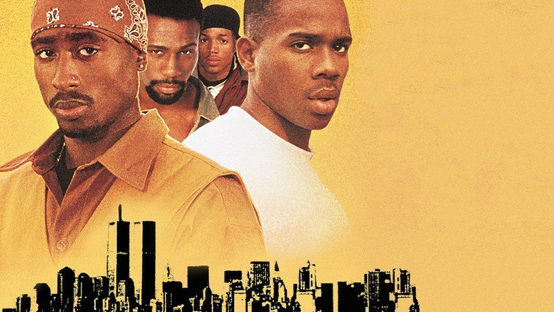 Above the Rim 1994 movie poster art featuring full cast Tupac Shakur Duane Martin Marlon Wayans Leon