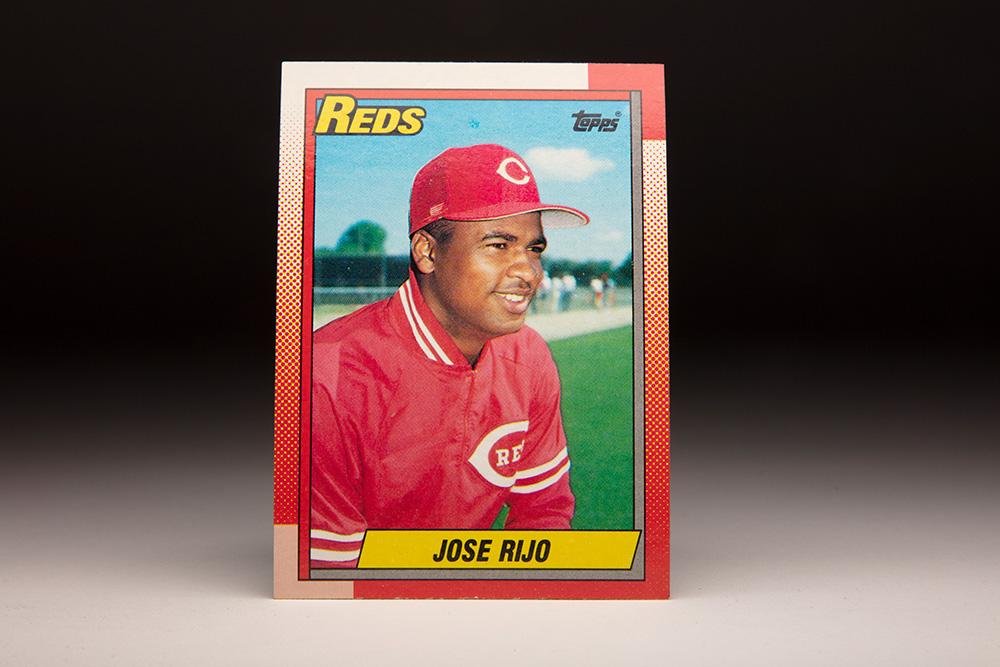 Jose Rijo 1990 Topps baseball card Cincinnati Reds