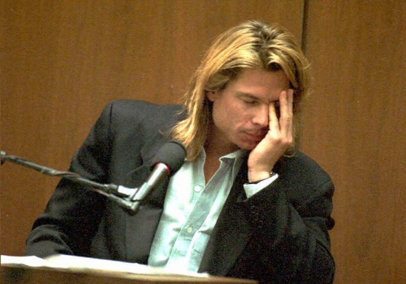 Witness Kato Kaelin testifies during the O.J. Simpson murder trial