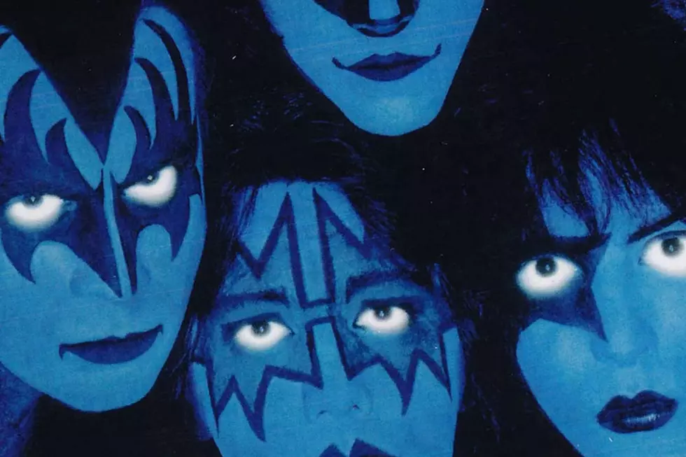 Creatures of the Night 1982 album cover close-up of KISS in makeup