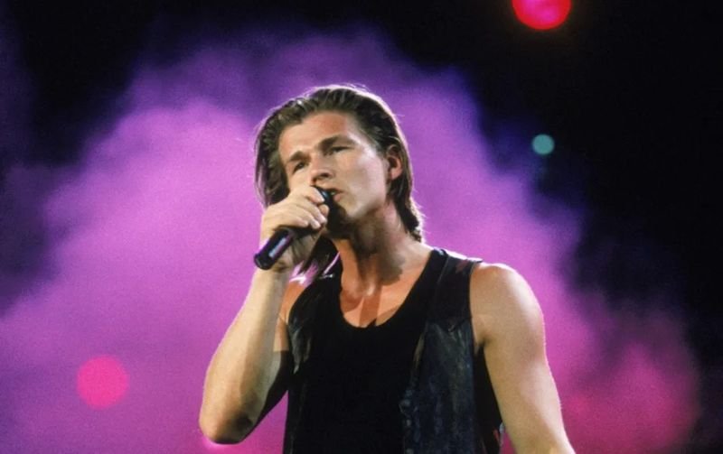 Morten Harket of a-ha performing live on stage in the 1980s