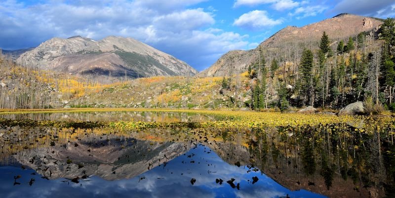 Rocky Mountain National Park landscape in Colorado, the setting that gave John Denver Rocky Mountain High
