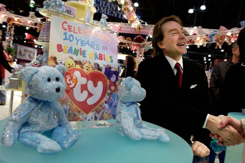 Beanie Babies creator Ty Warner at a 10th anniversary celebration event